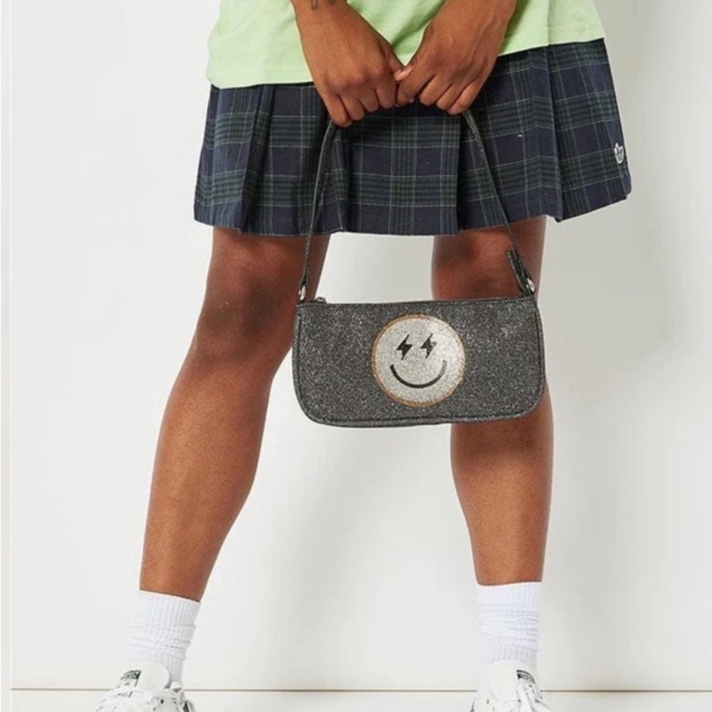 Skinnydip London Amber Smize Smiley Face Shimmer Shoulder Bag